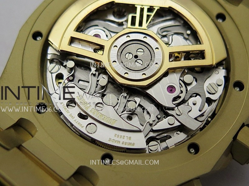 Royal Oak Chrono 26240BA YG APSF 1:1 Best Edition Ombre Gold Dial on Bracelet SA4401 Super Clone