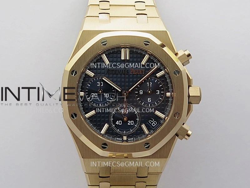 Royal Oak Chrono 26240OR RG V2 APSF 1:1 Best Edition Blue Dial on RG Bracelet SA4401 Super Clone
