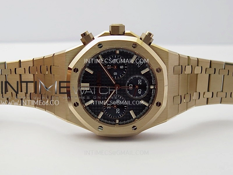 Royal Oak Chrono 26240OR RG V2 APSF 1:1 Best Edition Blue Dial on RG Bracelet SA4401 Super Clone