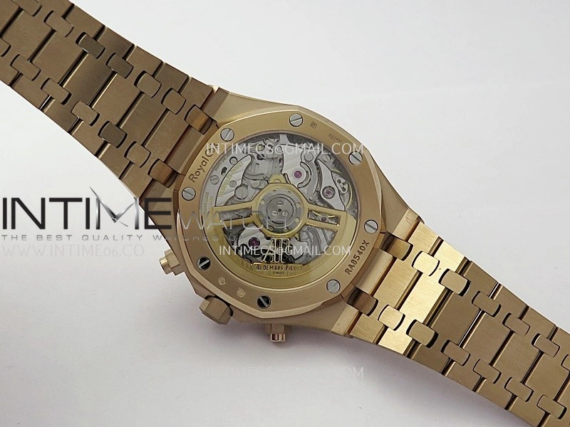 Royal Oak Chrono 26240OR RG V2 APSF 1:1 Best Edition Blue Dial on RG Bracelet SA4401 Super Clone