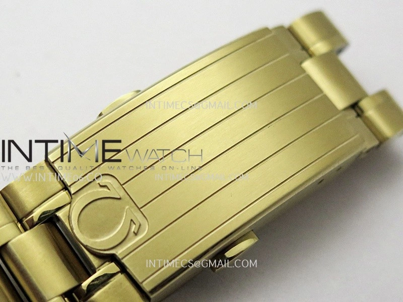 Speedmaster Professional YG N1F Best Edition Gold Dial Black Subdial On YG Bracelet Asian 3861