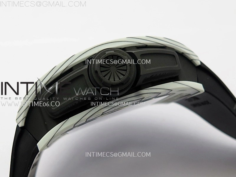 RM 61-01 Yohan Blake White NTPT ZF 1:1 Best Edition on Black Rubber Strap RMUL2 Super Clone