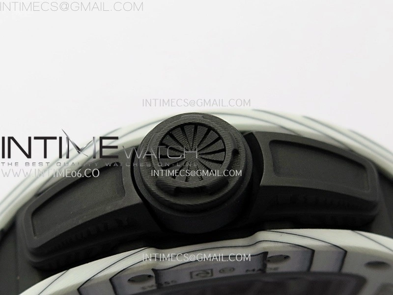 RM 61-01 Yohan Blake White NTPT ZF 1:1 Best Edition on Black Rubber Strap RMUL2 Super Clone