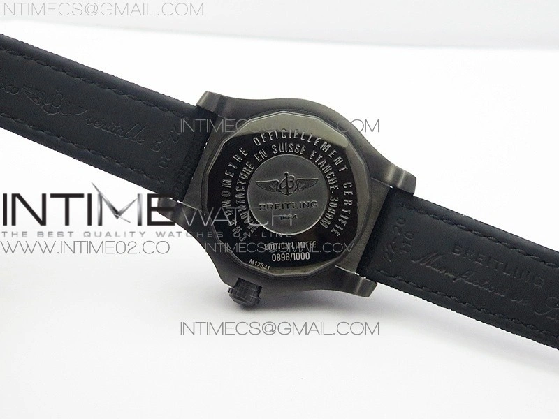 Avenger II Seawolf DLC V2 Best Black Dial Stick Markers Yellow Second Hand on Black Strap A2836