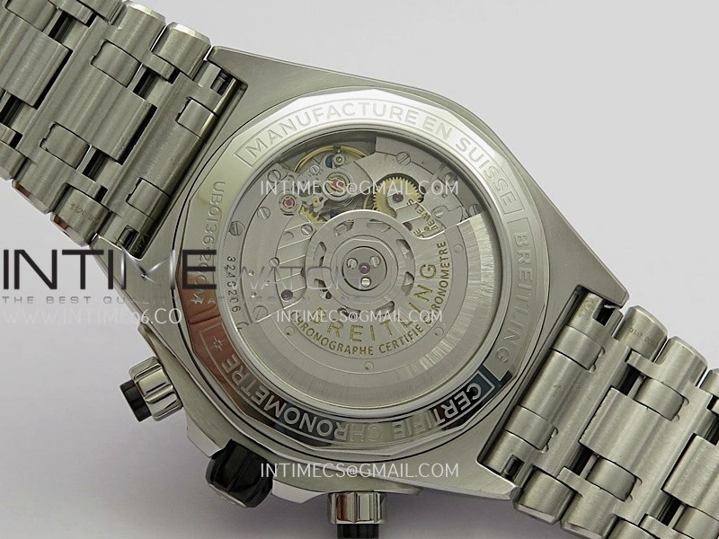 Chronomat B01 44mm SS TF 1:1 Best Edition Ice Blue Dial On SS Bracelet A7750 To Cal.01