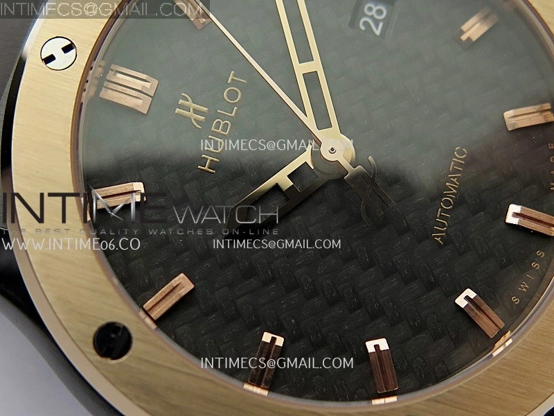 Classic Fusion 42mm Ceramic RG JJZF 1:1 Best Edition Black Textured Dial On Black Rubber Strap