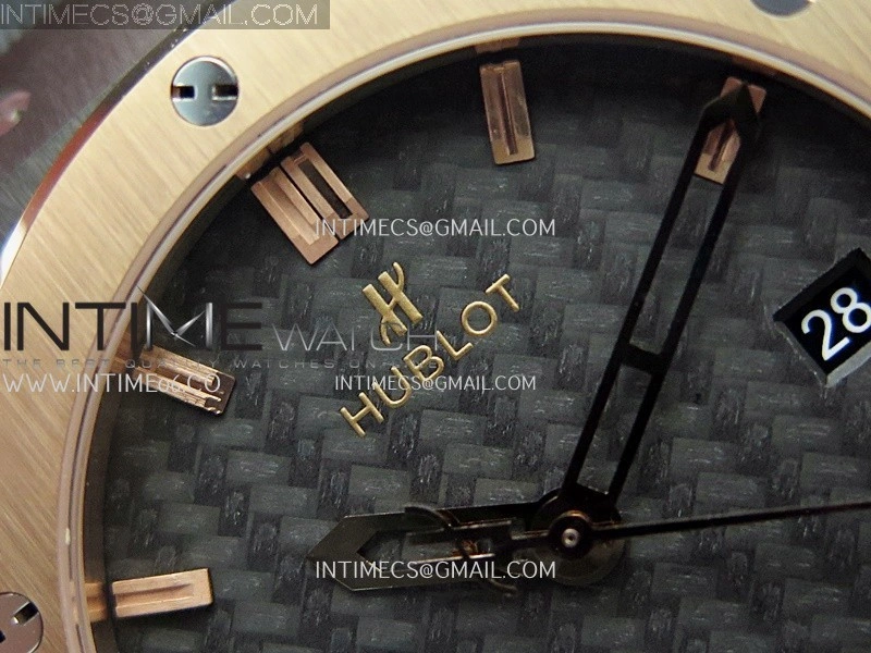 Classic Fusion 42mm Ceramic RG JJZF 1:1 Best Edition Black Textured Dial On Black Rubber Strap