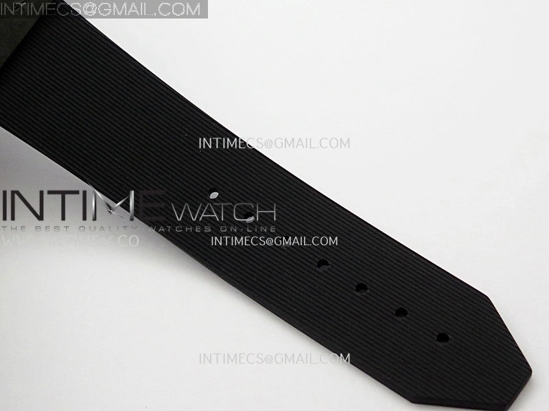 Classic Fusion 42mm Ceramic RG JJZF 1:1 Best Edition Black Textured Dial On Black Rubber Strap
