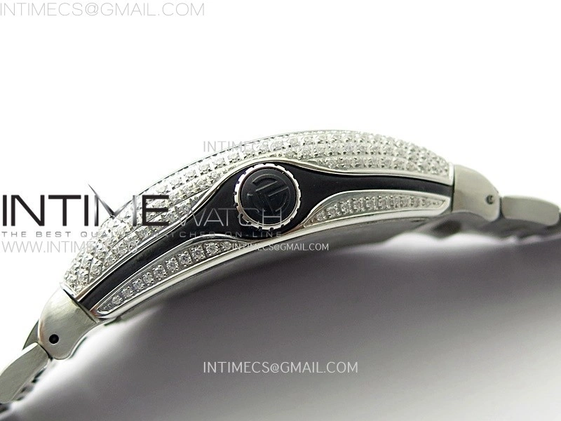 Vanguard V45 Full Diamonds ABF Best Edition Full Paved Diamonds Dial Colors Markers On Full Paved Diamonds Bracelet A2824