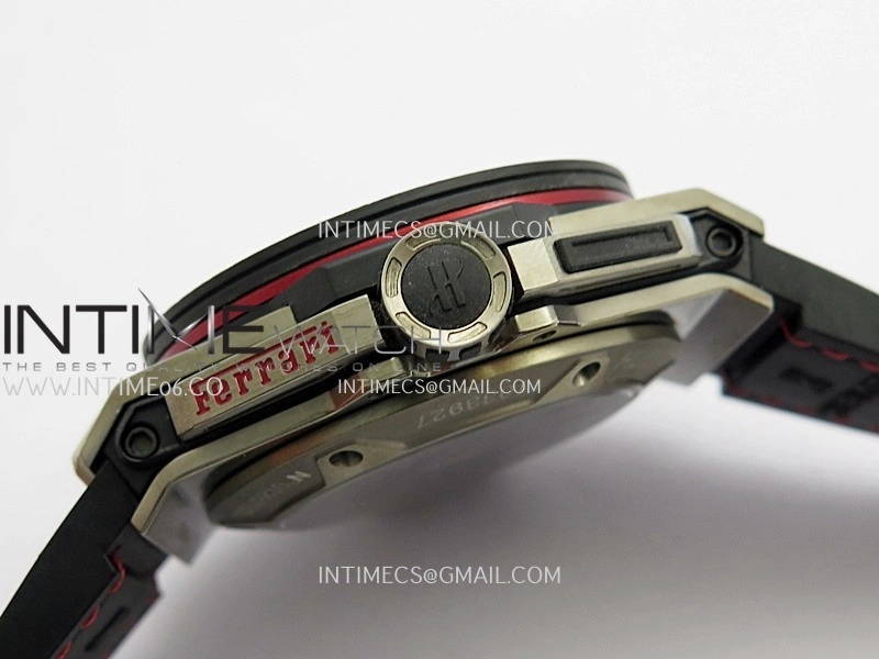 Hublot Big Bang Unico 44mm Carbon SS HBBF 1:1 Best Edition Skeleton Dial Silver Marker On Black Gummy Strap A1280