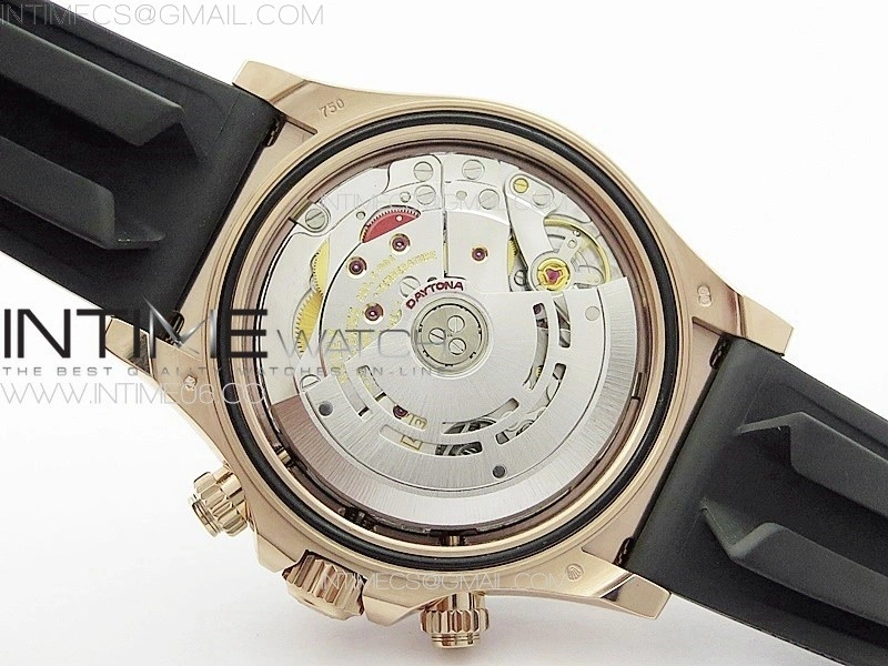 Daytona 116515 BTF 1:1 Best Edition Black RG Dial on Oysterflex Rubber Strap SA4130 V2