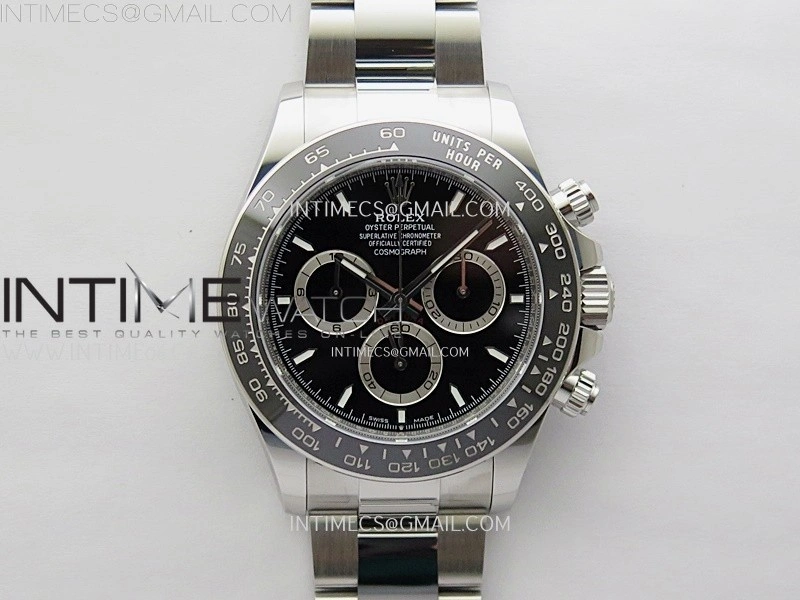 2023 Daytona 126500 904L Steel APSF 1:1 Best Edition Black Dial on 904L SS Bracelet SH4131