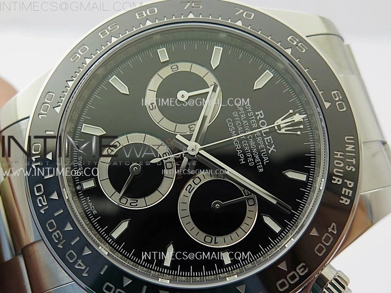 2023 Daytona 126500 904L Steel APSF 1:1 Best Edition Black Dial on 904L SS Bracelet SH4131