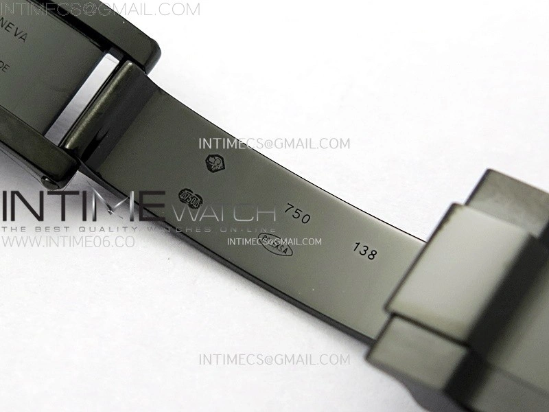 Daytona PVD Carbon Bezel GETF Best Blaken Skeleton Dial on White Rubber Strap SA4130