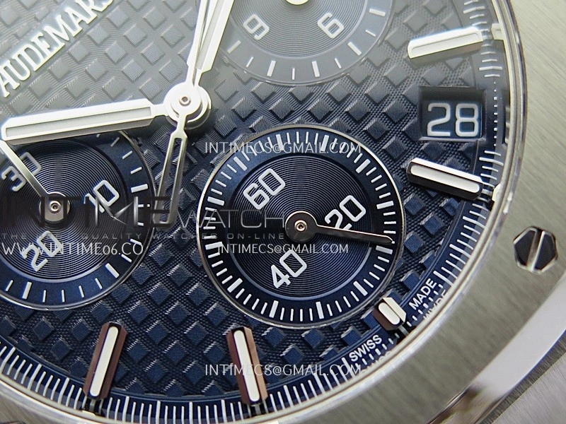 Royal Oak Chrono 26240 SS V2 APSF 1:1 Best Edition Blue Dial on SS Bracelet SA4401 Super Clone