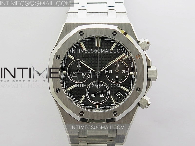 Royal Oak Chrono 26240 SS V2 DDF 1:1 Best Edition Black Dial On SS Bracelet Super Clone DD4401