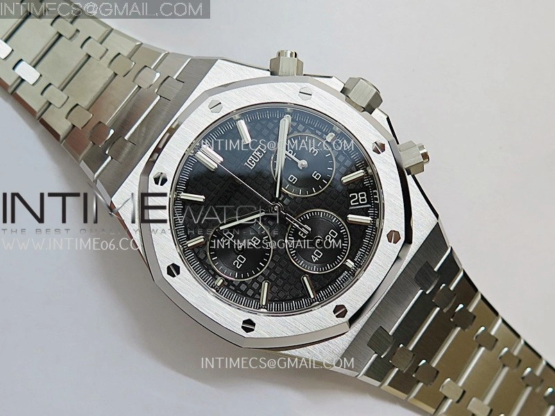 Royal Oak Chrono 26240 SS V2 DDF 1:1 Best Edition Black Dial On SS Bracelet Super Clone DD4401