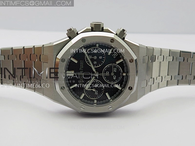 Royal Oak Chrono 26240 SS V2 DDF 1:1 Best Edition Black Dial On SS Bracelet Super Clone DD4401