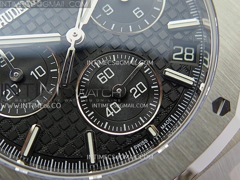Royal Oak Chrono 26240 SS V2 DDF 1:1 Best Edition Black Dial On SS Bracelet Super Clone DD4401