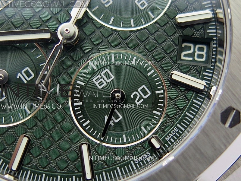 Royal Oak Chrono 26240 SS V2 DDF 1:1 Best Edition Green Dial On SS Bracelet Super Clone DD4401