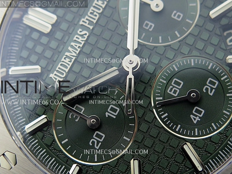 Royal Oak Chrono 26240 SS V2 DDF 1:1 Best Edition Green Dial On SS Bracelet Super Clone DD4401