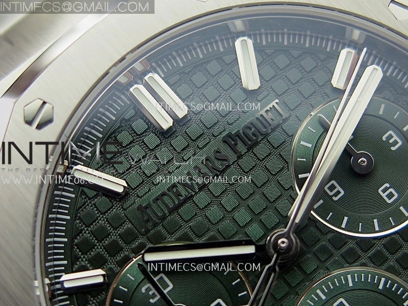 Royal Oak Chrono 26240 SS V2 DDF 1:1 Best Edition Green Dial On SS Bracelet Super Clone DD4401