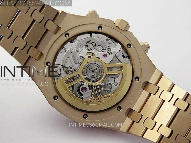 Royal Oak Chrono 26240OR RG APSF 1:1 Best Edition Black Dial on RG Bracelet SA4401 Super Clone