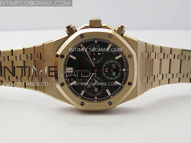 Royal Oak Chrono 26240OR RG APSF 1:1 Best Edition Green Dial on RG Bracelet SA4401 Super Clone