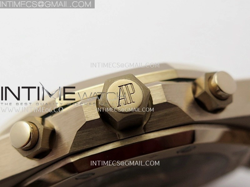 Royal Oak Chrono 26240OR RG APSF 1:1 Best Edition Green Dial on RG Bracelet SA4401 Super Clone