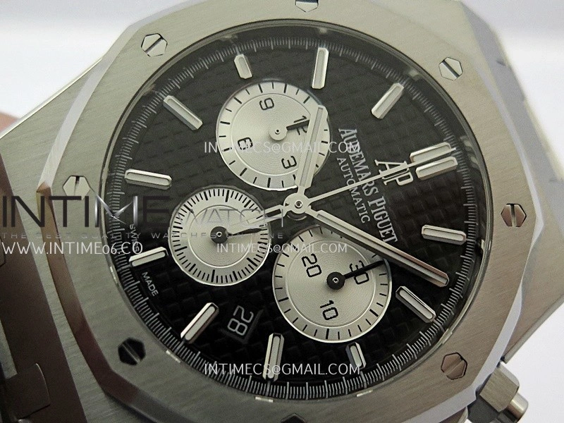 Royal Oak Chrono 26331 SS APSF 1:1 Best Edition Black Dial Silver Subdial On SS Bracelet A2385