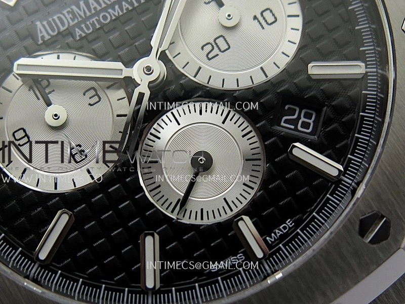 Royal Oak Chrono 26331 SS APSF 1:1 Best Edition Black Dial Silver Subdial On SS Bracelet A2385