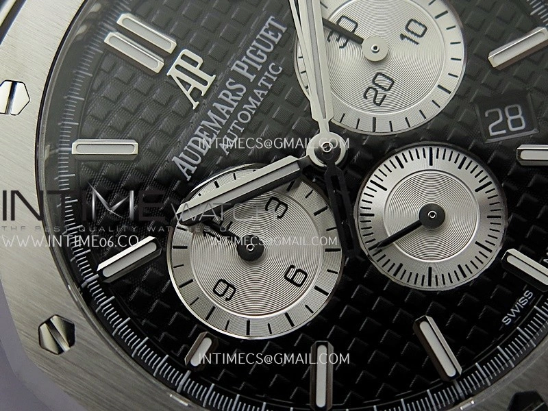 Royal Oak Chrono 26331 SS APSF 1:1 Best Edition Black Dial Silver Subdial On SS Bracelet A2385