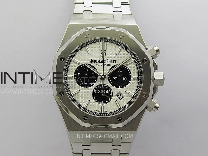 Royal Oak Chrono 26331 SS APSF 1:1 Best Edition Silver Dial Black Subdial On SS Bracelet A2385