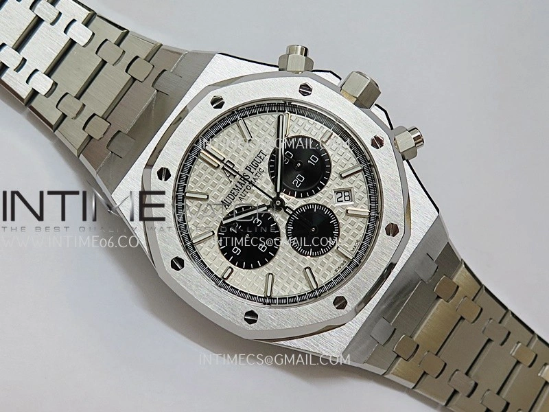 Royal Oak Chrono 26331 SS APSF 1:1 Best Edition Silver Dial Black Subdial On SS Bracelet A2385