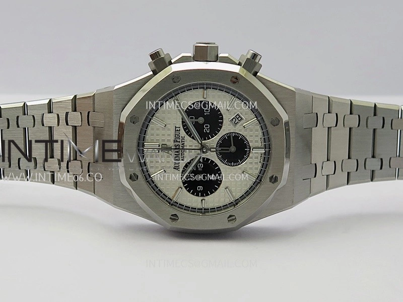 Royal Oak Chrono 26331 SS APSF 1:1 Best Edition Silver Dial Black Subdial On SS Bracelet A2385