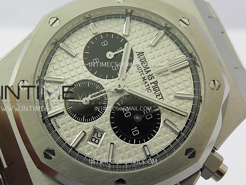 Royal Oak Chrono 26331 SS APSF 1:1 Best Edition Silver Dial Black Subdial On SS Bracelet A2385