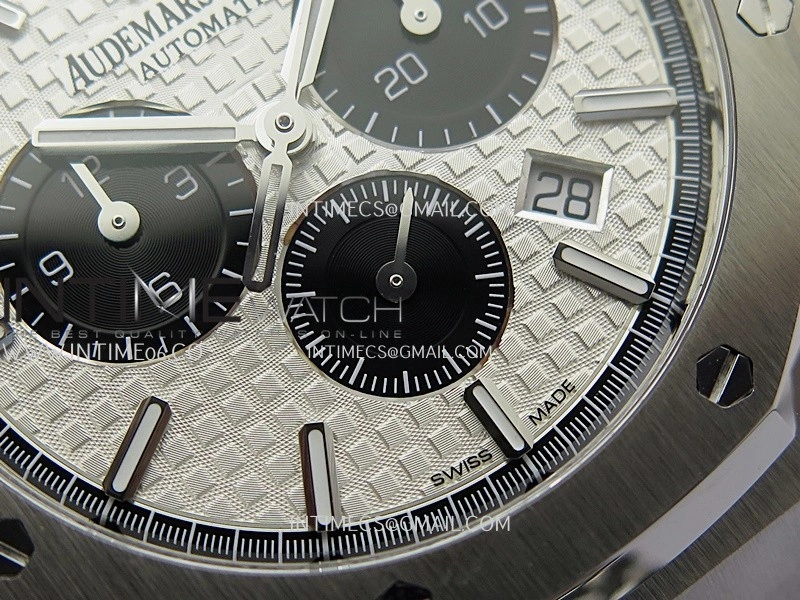 Royal Oak Chrono 26331 SS APSF 1:1 Best Edition Silver Dial Black Subdial On SS Bracelet A2385