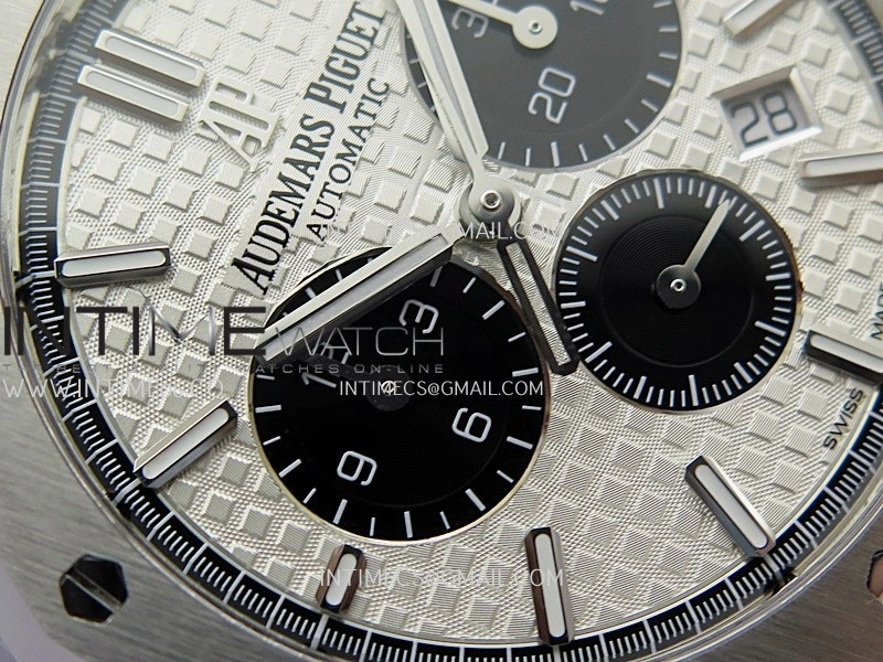 Royal Oak Chrono 26331 SS APSF 1:1 Best Edition Silver Dial Black Subdial On SS Bracelet A2385