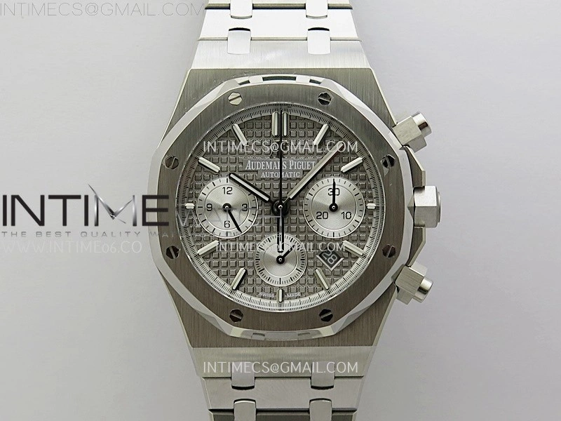 Royal Oak Chrono 26331ST SS IPF 1:1 Best Edition Gray Dial Silver Subdial on SS Bracelet A7750