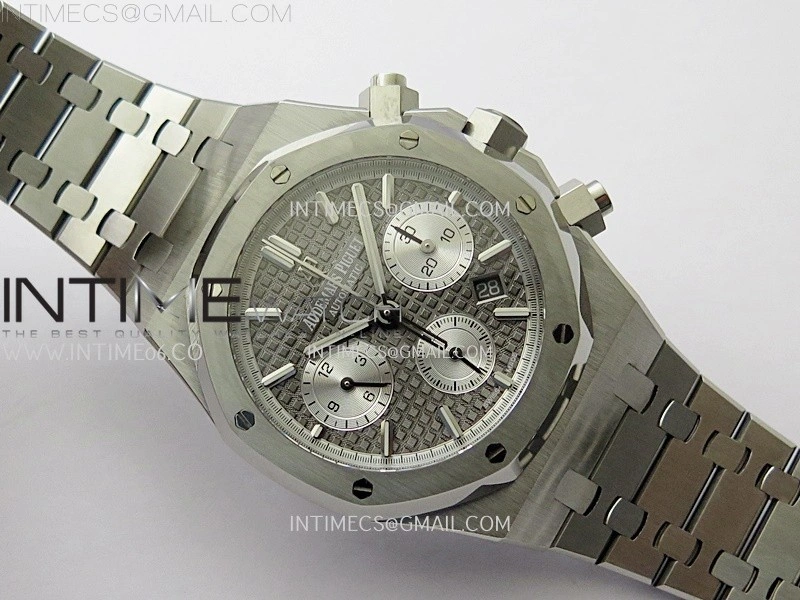 Royal Oak Chrono 26331ST SS IPF 1:1 Best Edition Gray Dial Silver Subdial on SS Bracelet A7750