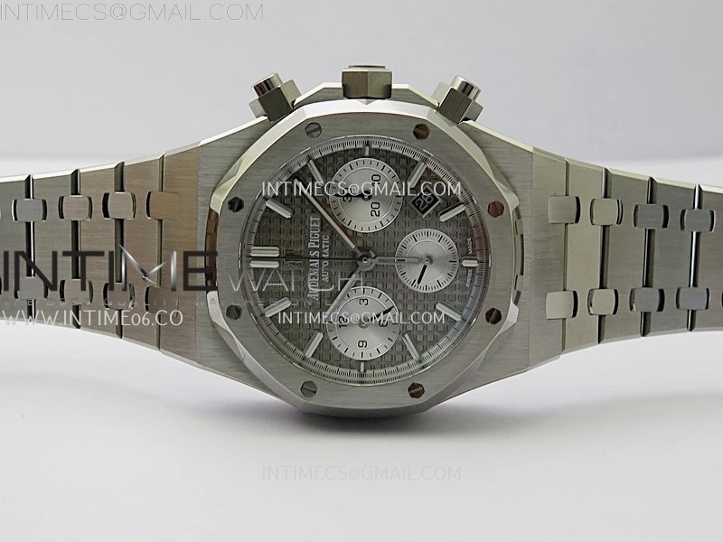 Royal Oak Chrono 26331ST SS IPF 1:1 Best Edition Gray Dial Silver Subdial on SS Bracelet A7750
