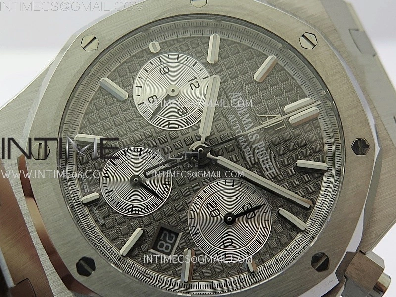 Royal Oak Chrono 26331ST SS IPF 1:1 Best Edition Gray Dial Silver Subdial on SS Bracelet A7750
