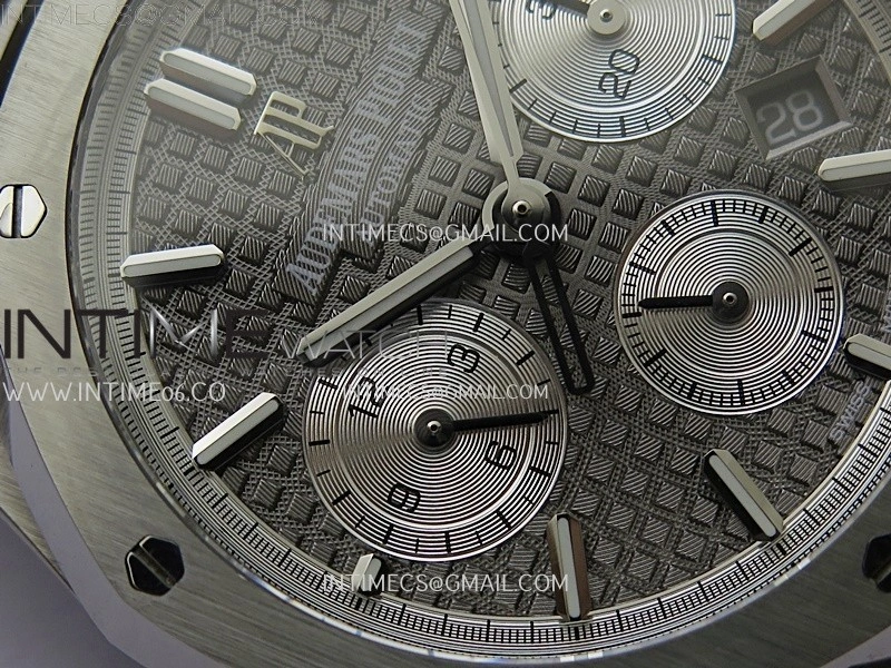 Royal Oak Chrono 26331ST SS IPF 1:1 Best Edition Gray Dial Silver Subdial on SS Bracelet A7750