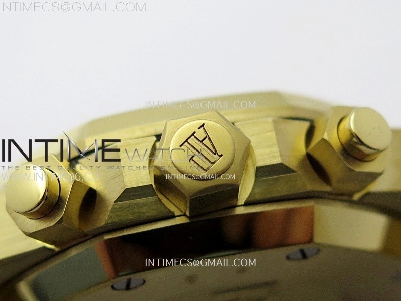 Royal Oak Chrono 26331ST YG IPF 1:1 Best Edition Green Dial Green subdial on SS Bracelet A7750