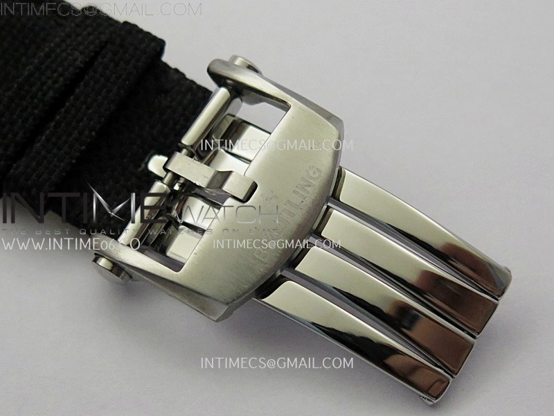 Avenger Chronometer 42mm GMT DLC BLSF 1:1 Best Version Black Dial On Black Nylon Strap A2836