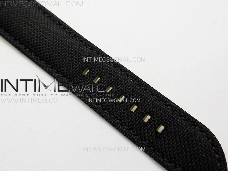 Avenger Chronometer 42mm GMT DLC BLSF 1:1 Best Version Black Dial On Black Nylon Strap A2836