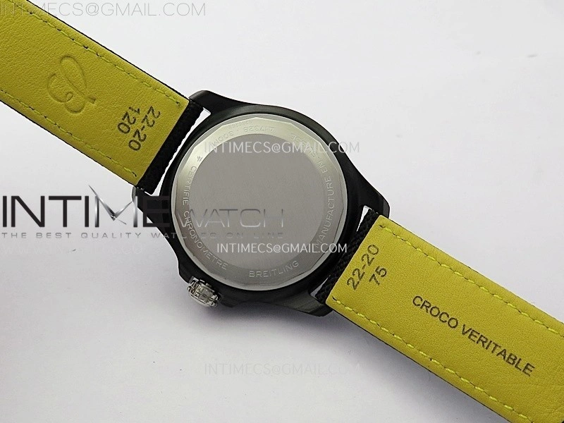 Avenger Chronometer 42mm GMT DLC BLSF 1:1 Best Version Black Dial On Black Nylon Strap A2836