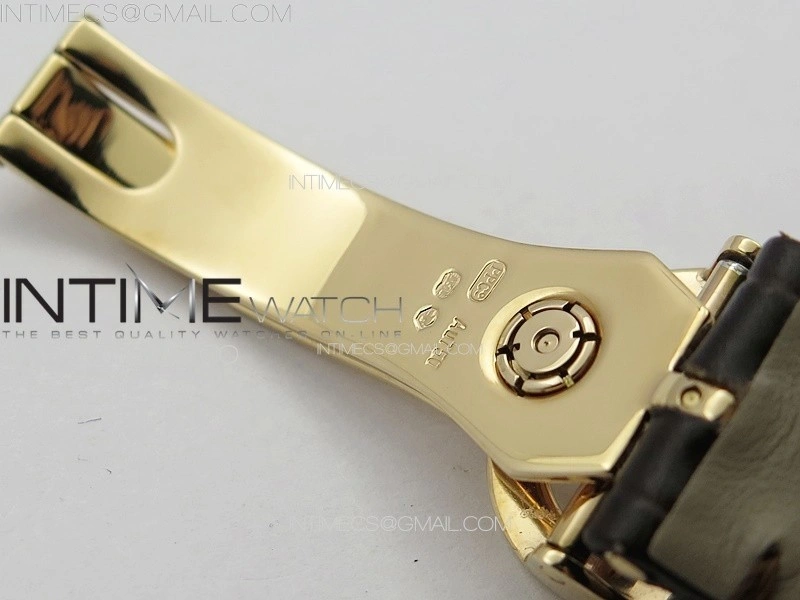 Annual Calendar Moonphase 5396 RG PPF 1:1 Best Edition Champagne Dial on Brown Leather Strap PPF324