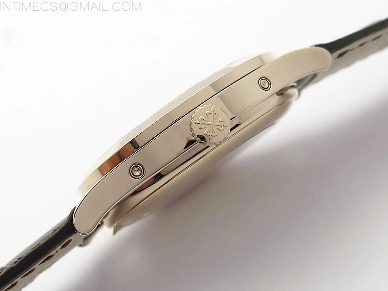 Annual Calendar Complications 5396 RG GRF Best Edition White dial Blue Markers on Brown leather strap A324