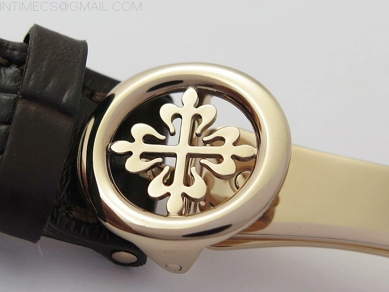 Annual Calendar Complications 5396 RG GRF Best Edition White dial Blue Markers on Brown leather strap A324